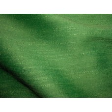 Cotton Silk Slub Green Fabric